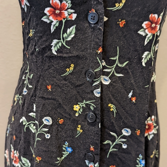 Vintage 1990s Whitney Collection Floral Maxi Dress - Picture 3 of 5